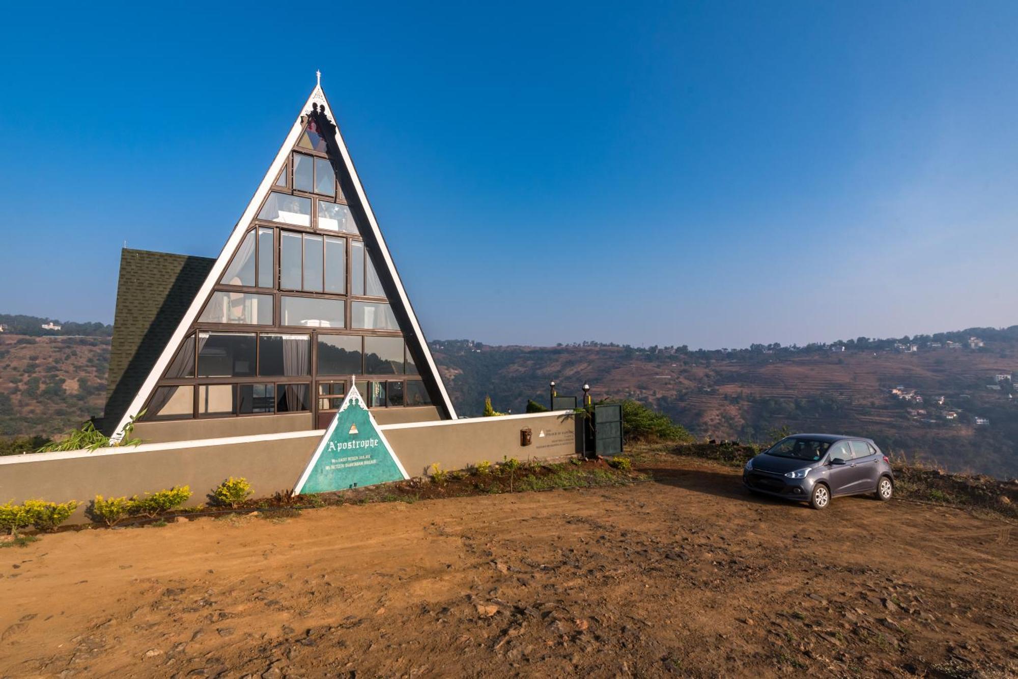 Saffronstays A Vantage, Panchgani - A Pyramid Shaped Unique Luxury Villa With Infinity Valley Views Экстерьер фото